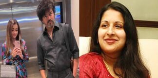 Thalapathy Vijay and Trisha Krishnan attending a public event amid news of Sangeetha’s court petition