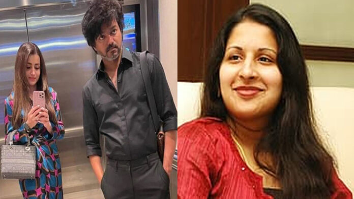 Sangeetha-Vijay-divorce-tha Thalapathy Vijay and Trisha Krishnan attending a public event amid news of Sangeetha’s court petition