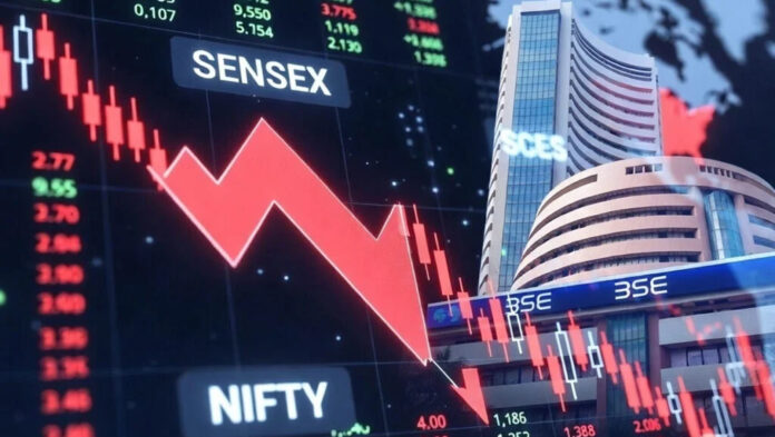 Sensex and Nifty Fall Sharply Amid Global Tensions