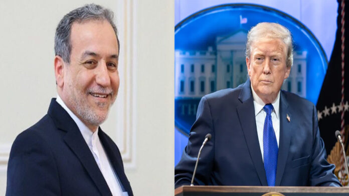 Seyed-Abbas-Araghchi-and-Do Iran’s Foreign Minister Seyed Abbas Araghchi and the U.S. President Donald Trump