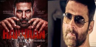 Akshay Kumar and Saif Ali Khan in Haiwaan action thriller film with intense cinematic visuals