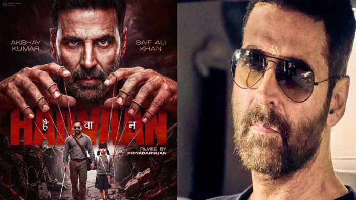 akshay-kumar-haiwaan-saif-a Akshay Kumar and Saif Ali Khan in Haiwaan action thriller film with intense cinematic visuals