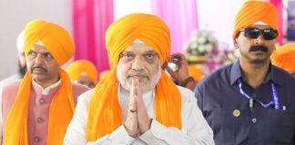 Union Home Minister Amit Shah addressing a large BJP rally in Punjab ahead of the Badlav Rally in Moga.