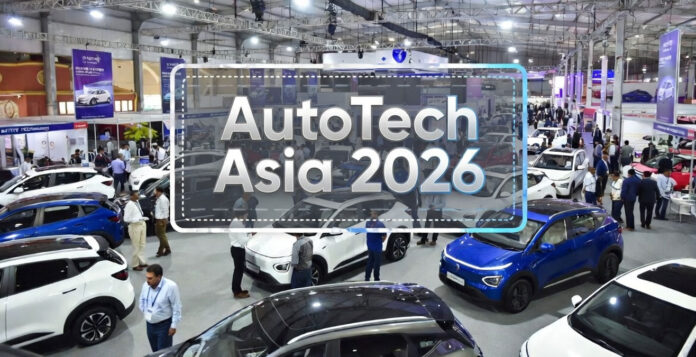 autotech-asia-2026-new-delh AutoTech Asia 2026 exhibition showcasing electric vehicles and automotive technology at Bharat Mandapam New Delhi