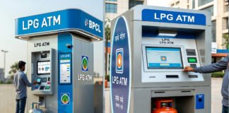BPCL LPG ATM Gurugram gas cylinder vending machine India shortage
