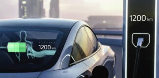BYD electric car charging with advanced long-range battery technology