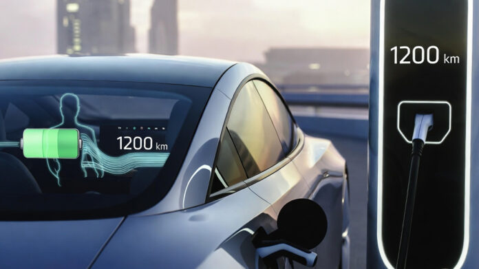 byd-1200km-ev-battery-techn BYD electric car charging with advanced long-range battery technology