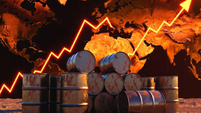crude-oil-120-india-fuel-pr Crude oil price reaching $120 per barrel with India fuel pump showing stable petrol diesel prices