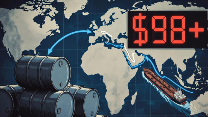 crude-oil-price-98-impact-i Crude oil prices crossing $98 per barrel impacting global energy markets and India fuel prices