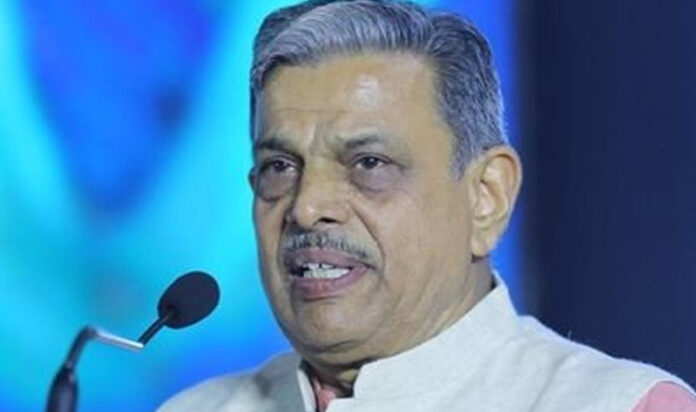 Dattatreya Hosabale Addresses RSS Meeting on Sant Ravidas’ 650th Birth Anniversary RSS General Secretary Dattatreya Hosabale speaking at Akhil Bharatiya Pratinidhi Sabha in Samalkha Haryana
