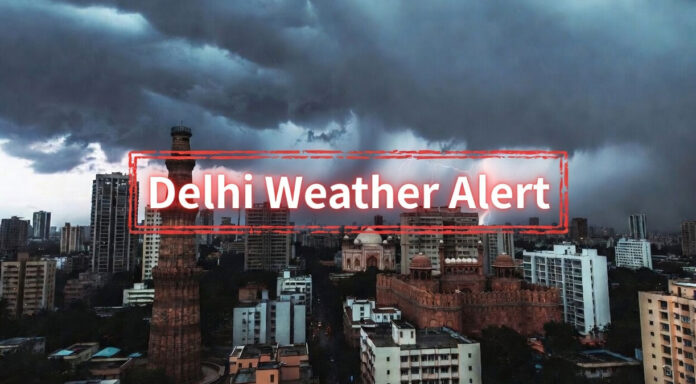 delhi-ncr-weather-rain-aler Delhi NCR rain thunderstorm weather alert March 2026