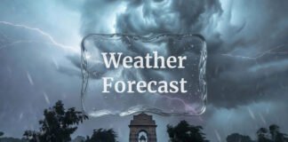 Delhi weather rain thunderstorm western disturbance clouds strong winds India