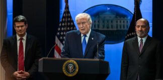 Donald Trump announcing new Section 301 trade investigation targeting foreign manufacturing and tariffs
