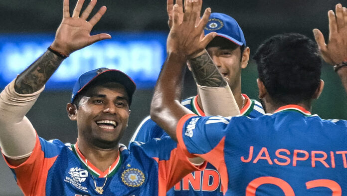 india-t20-world-cup-sixth-s Indian cricket team celebrates reaching the T20 World Cup semifinal for the sixth time