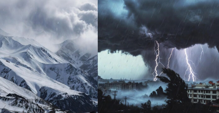 india-weather-march-20-snow North India weather snowfall rain storm Delhi NCR hail alert March 2026