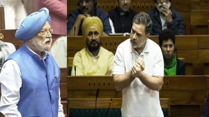 Rahul Gandhi in Lok Sabha uproar over energy crisis and Epstein allegations, New Delhi, March 12, 2026