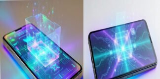 Concept image of Apple iPhone 18 with buttonless and portless design and full screen display