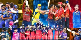 MS Dhoni with Chennai Super Kings teammates during IPL as major 2026 trades including Sanju Samson, Ravindra Jadeja and Mohammed Shami reshape teams