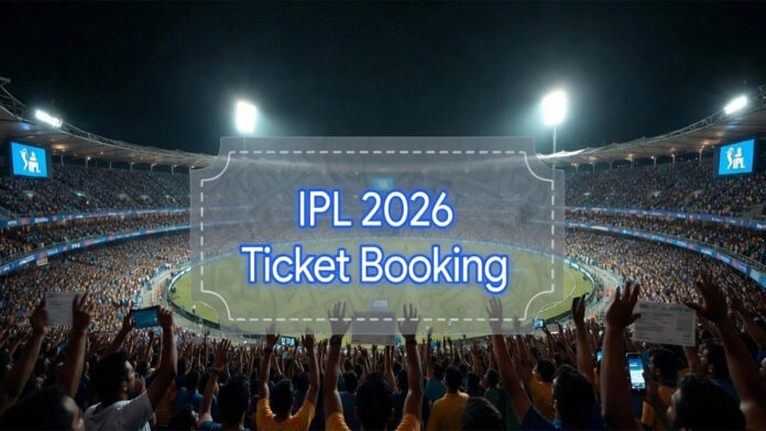 ipl-2026-tickets-sale-date- Fans entering a cricket stadium for an IPL match as ticket booking for IPL 2026 begins online.