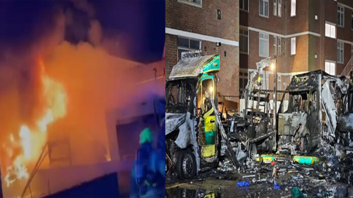 london-jewish-ambulance-ars Jewish community ambulances burned in London Golders Green suspected hate crime
