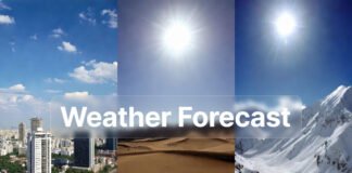 North India weather transition with sunny plains, cool mornings, and snowfall in Himalayan regions