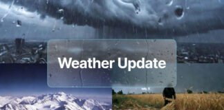 Heavy rain and snowfall across North India with hailstorm damage to crops and strong winds disrupting daily life