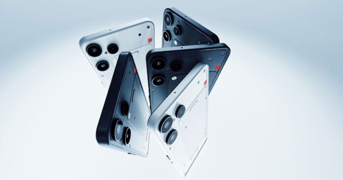 nothing-phone-4a-4a-pro-pin Nothing Phone (4a) and (4a) Pro in Pink color with Glyph lighting activated during India launch March 2026