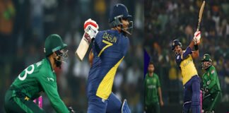 Sahibzada Farhan celebrates his century during Pakistan vs Sri Lanka T20 World Cup 2026 match in Pallekele