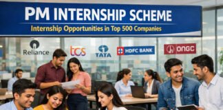 PM Internship Scheme registration offering internships in top 500 companies in India