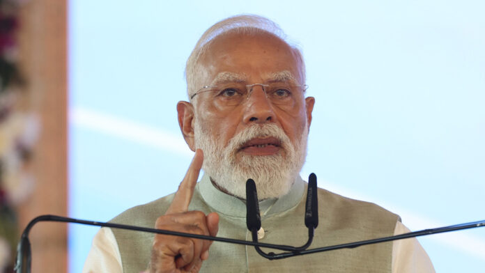 PM Narendra Modi Speaks at Kolkata Brigade Parade Ground Rally Prime Minister Narendra Modi addressing a large rally at Brigade Parade Ground in Kolkata