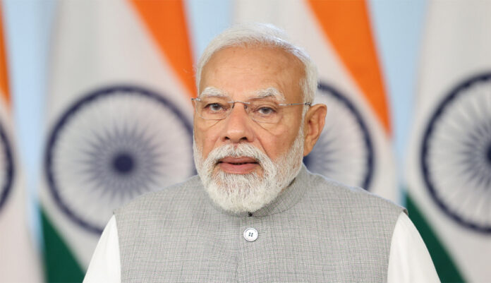 pm-modi-phone-call-west-asi Prime Minister Narendra Modi speaking on phone regarding West Asia crisis