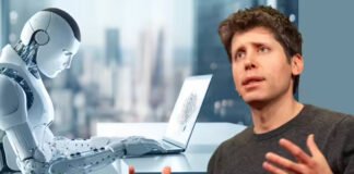 Sam Altman OpenAI CEO announcing GPT-5 beta release for developers in April 2026 at tech conference