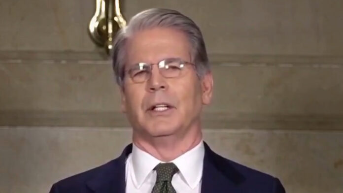 scott-bessent-us-russian-oi U.S. Treasury Secretary Scott Bessent addressing global energy stability and temporary approval for Russian oil shipments during the Iran conflict