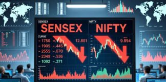 Sensex and Nifty fall sharply as Indian stock market opens lower amid rising oil prices and global tensions