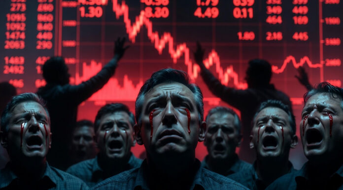 sensex-nifty-crash-march-19 Stock market crash India Sensex Nifty red screen showing sharp fall March 2026