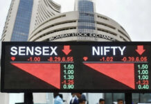 Stock Market Opens Lower: Sensex Falls Over 350 Points, Nifty Slips Below 24,700 Amid Global Oil Price Concerns Indian stock market screen showing Sensex and Nifty indices falling in early trade as investors track crude oil prices and global market signals