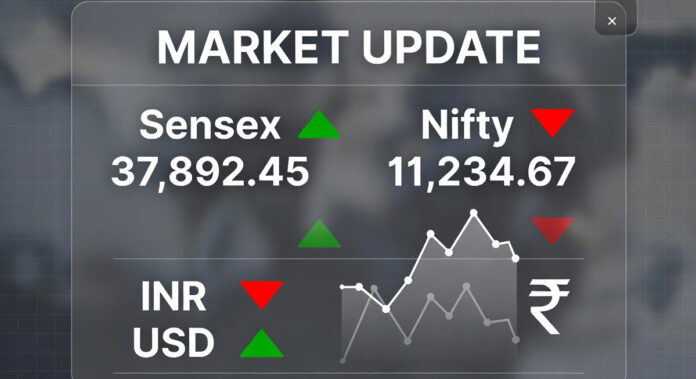 Sensex Nifty stock market today March 17 2026 rupee falls 92.40 Indian stock exchange