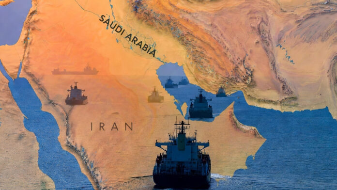 Strait of Hormuz oil tankers map Middle East shipping route crisis global oil supply