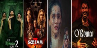 Weekend box office comparison chart featuring The Kerala Story 2, Scream 7, Assi and O Romeo