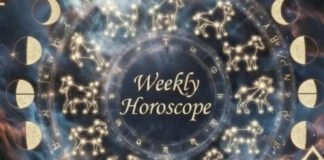 Weekly horoscope March 23–29 2026 zodiac signs lucky colors remedies astrology chart