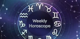 Weekly Horoscope March 9–15 2026 zodiac astrology chart with twelve zodiac symbols and planetary alignment