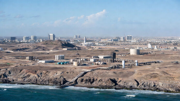 Gulf Water Security and Desalination Risk Desalination plant in Gulf region highlighting water security concerns