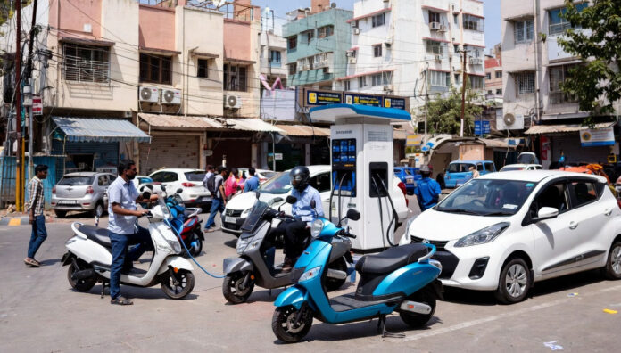 India EV Sales Growth 2026 FADA Report Electric vehicles in India including scooters and cars showing sales growth 2026