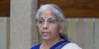 The Union Minister of Finance and Corporate Affairs, Smt. Nirmala Sitharaman