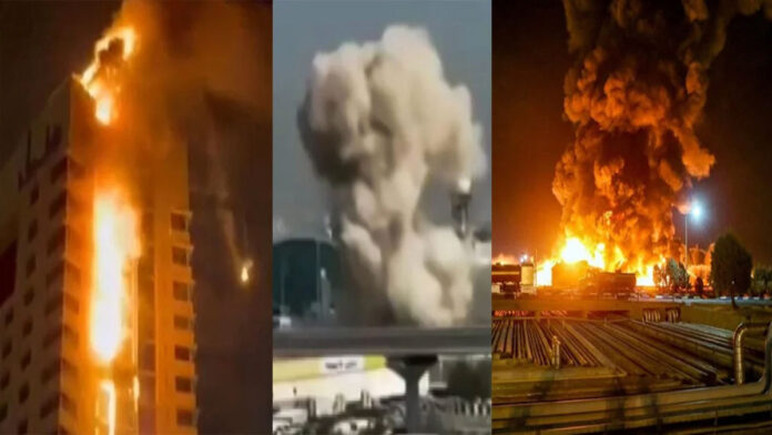 US Iran Ceasefire Collapse Gulf Attacks Missile and drone attacks in Gulf region with explosion in Iran amid ceasefire collapse