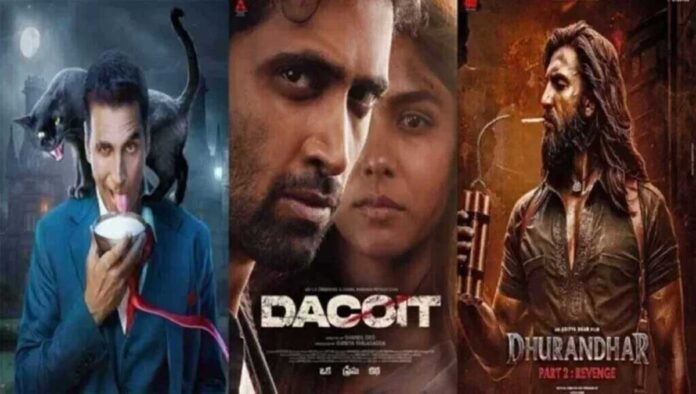 Dhurandhar 2 dominates box office, Bhoot Bangla slows, Dacoit struggles. Check latest earnings & trends. Read full story here.