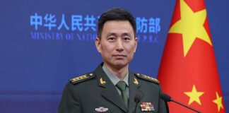 Chinese defense ministry briefing denying Iran military support