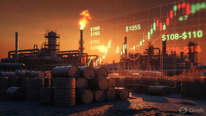 Crude Oil Prices Rise as Brent Nears $109 Amid Global Tensions crude oil prices April 28 2026 Brent WTI MCX India oil market rise supply concerns