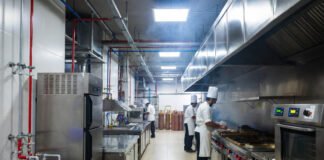 Commercial kitchen using PNG pipeline gas instead of LPG cylinders in Delhi