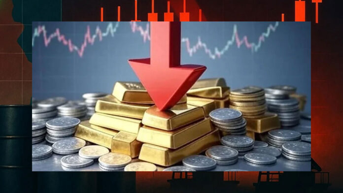 Gold Silver Price Drop Delhi Market Gold and silver jewelry displayed in Delhi bullion market amid price fall